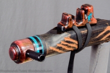 Koa Native American Flute, Minor, Low E-4, #K20K